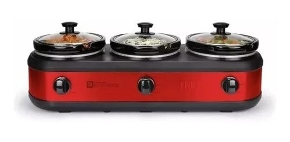 Triplo Buffet  Slow Cooker Rechaud Hotel Eventos 110v 0