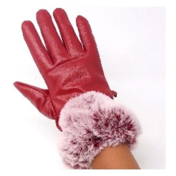 Guantes Para Dama 16726a Bordeau Dimensión: 24 Cm De Largo 0