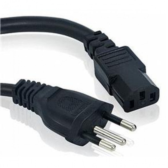 Cabo Forca Tripolar Ac Pc Fonte 0,75mm Plug 10a 5,00m 5 Pçs 0