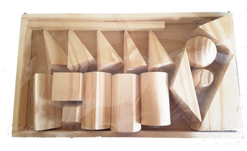 Equipo De Cuerpos Geométricos De Madera 0