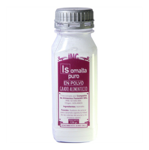 Frasco Isomalta En Polvo X120g Pastelar X1 - Cotillón Waf 0