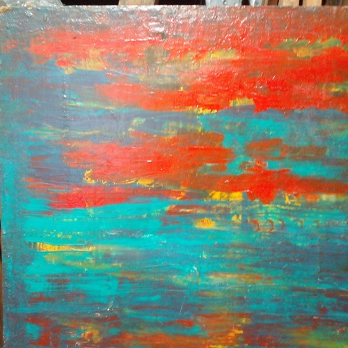 Oleo Original S/lienzo. Obra Sin Firma.  Muy Empastado. 0
