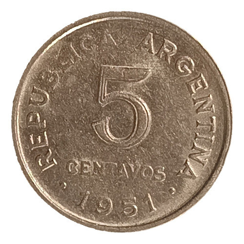 Argentina 5 Centavos 1951 Excelente Cj 245 0