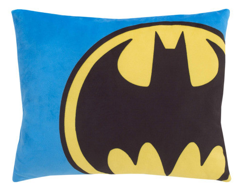 Batman - Azul, Amarillo Y Negro Almohada Decorativa Para Nir 0