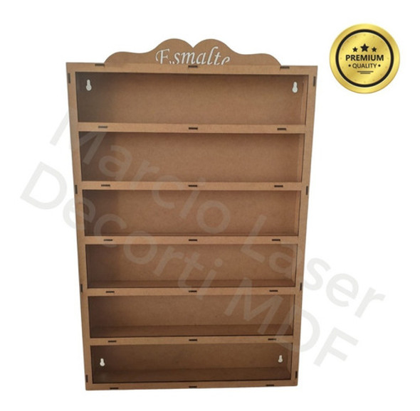 Porta Esmaltes Em Mdf Cru  P/ 100 Unidades - Expositor 1