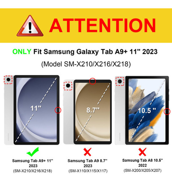Funda Teclado Para Samsung Galaxy Tab A9 Plusa9 5g 11 Pulgad 1
