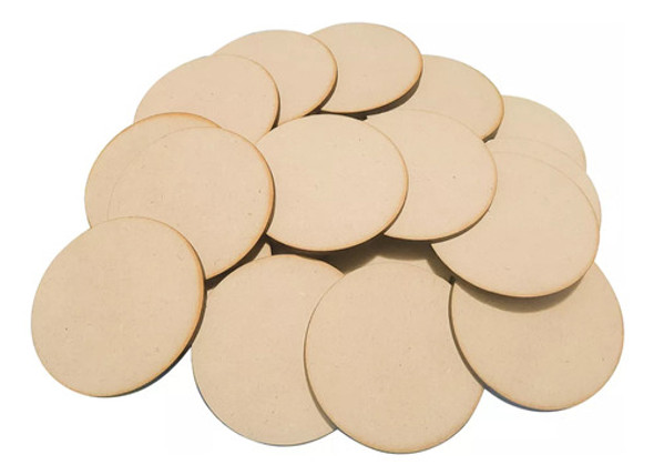 Circulos De 10cm Mdf Fibrofacil Espesor 3mm Pack X50 Souveni 0