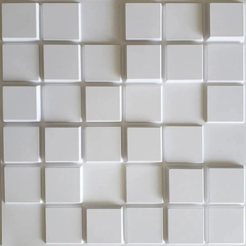 Kit 10 Painéis Placa 3d Tijolo Pvc Adesiva 50x50 Parede 1