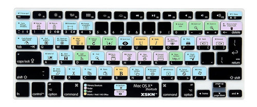 Xskn Os X Shortcuts Keyboard Skin Cover Para Macbook Air. 0