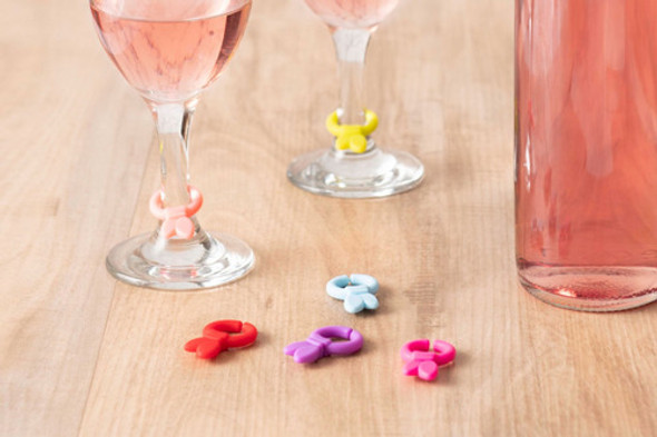 Identificador De Copa Set De 6 Piezas En Blister Silicona 1 Identificador De Copa Set De 6 Piezas En Blister Silicona 1