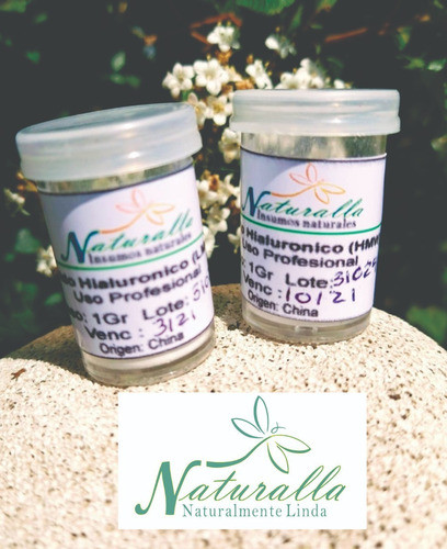 Ácido Hialuronico Cosmetico (1gr Alto /1 Gr Bajo Peso Molec) 1
