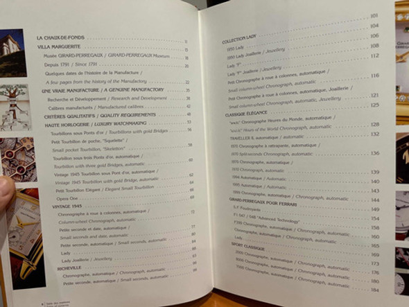 Catálogo Relojes Girard Perregaux Edición 2000/2001 1