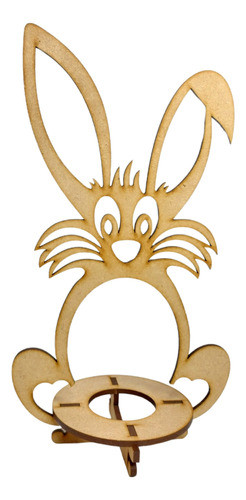 Conejo Porta Huevo De Pascua - Fibrofacil - Pack X5 U 1