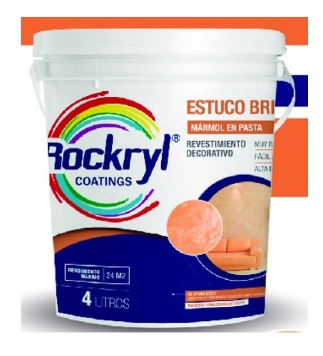 Marmol Liquido Estuco Rockryl® Cemento Alisado Paredes 0