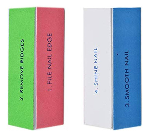 Weilusi 4 Ways Shiny Nail Files Buffer Block Lijado Pulidor 0
