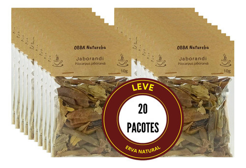 20pacote Folhas De Jaborandi Chá Verdadeiro Jaborandi-manso 0