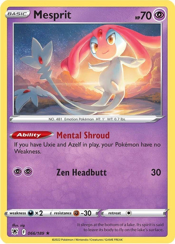 Carta Pokemon Tcg - Mesprit - Astral Radiance 066/189 0