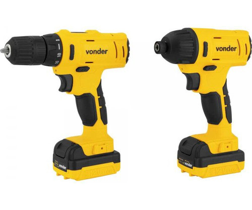 Kit Parafusadeira/furadeira Pfbv012 Impacto 12v Vonder Nf 1