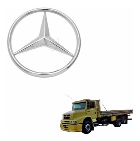 Emblema Estrela Caminhão Mb 1618 1620 1938 22cm 1935 C/ 0