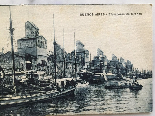 Postal Elevadores De Granos Bs As Año   1925 1
