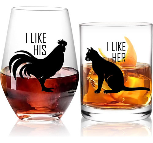 Regalo De Bodas Para Parejas2024gafas/gaceta Gallo/gato Rega 0