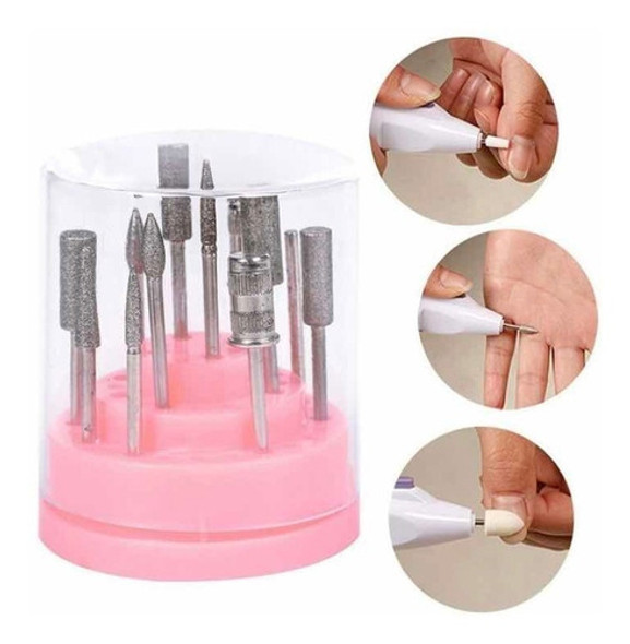 Porta Fresas Torno Fresero Manicuria Uñas Gel Acrílico 1