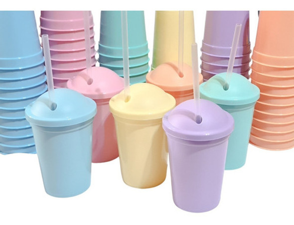 Vasos Plásticos Souvenirs Pasteles (40 Unid) 0