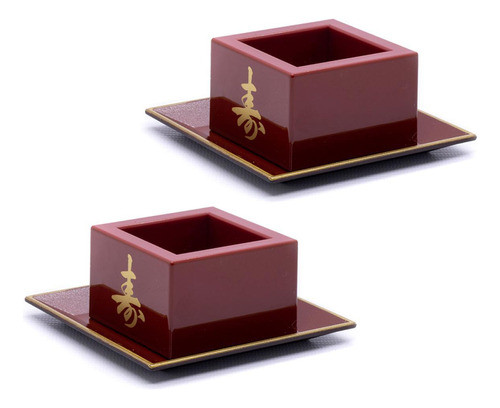Kit Com 2 Copo Saque Sake Ideograma Japonês 150ml 0