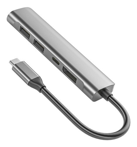 5 Em 1 Accs Pd 60w Usb 2.0 Usb C Hub Adaptador Para 0