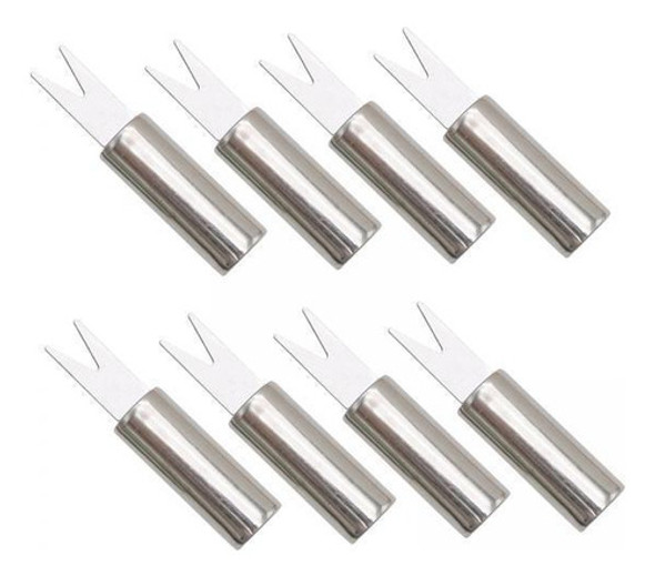 2 X 2-6 Pacotes 8x Suportes De Milho De Aço 1,9 Cm X 6,3 Cm 0