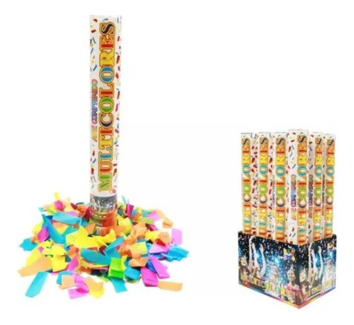 Mortero Lanza Papelitos Multicolor 30 Cm 0