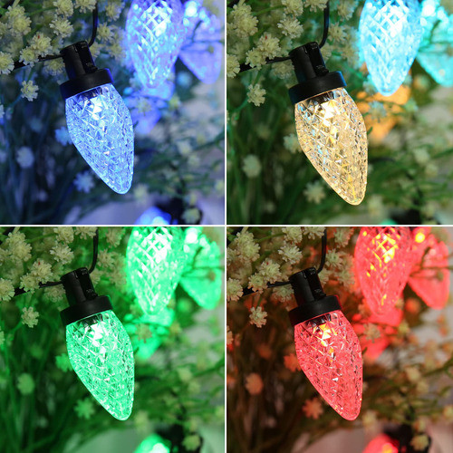 Ibaycon Luces De Navidad Inteligentes C9, 50 Luces Led De 33 1