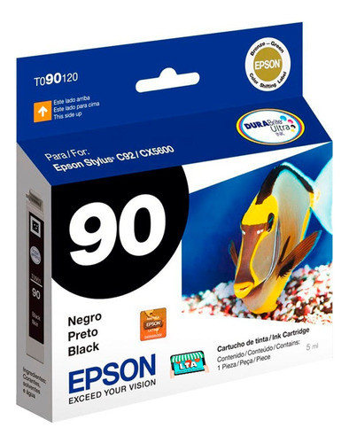 Cartucho Tinta Negra Original Para Impresora Epson C92 0