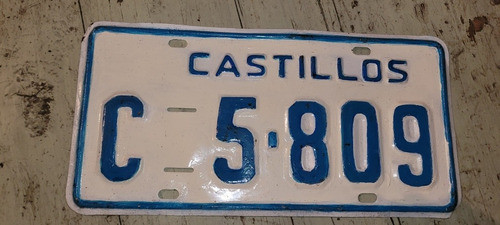 Matricula Castillos C 5.809 Repintada Conf 0