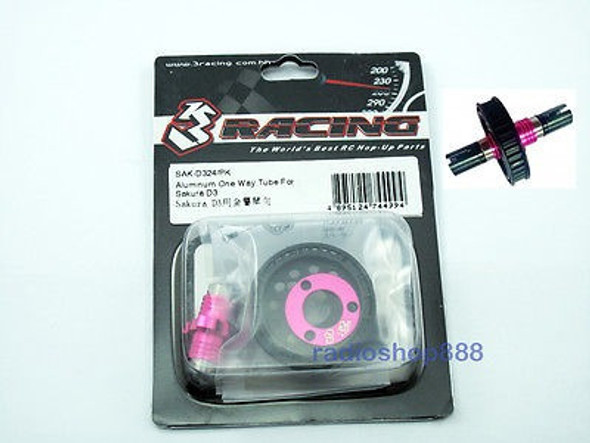 Tubo De Ida De Aluminio 3racing Para Sakura D3 Sak-d324/pk 1