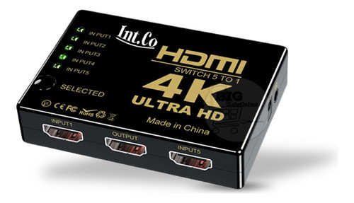 Switch Multiplicador Hdmi X 5 Puertos Para Tv Smart, Monitor 0