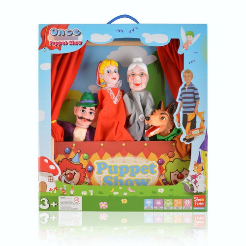 Teatro De Títeres De Mesa  4 Personajes Caperucita Roja 0