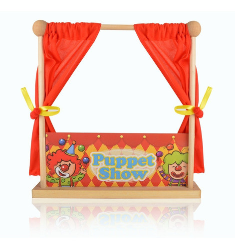 Teatro De Títeres De Mesa  4 Personajes Caperucita Roja 1