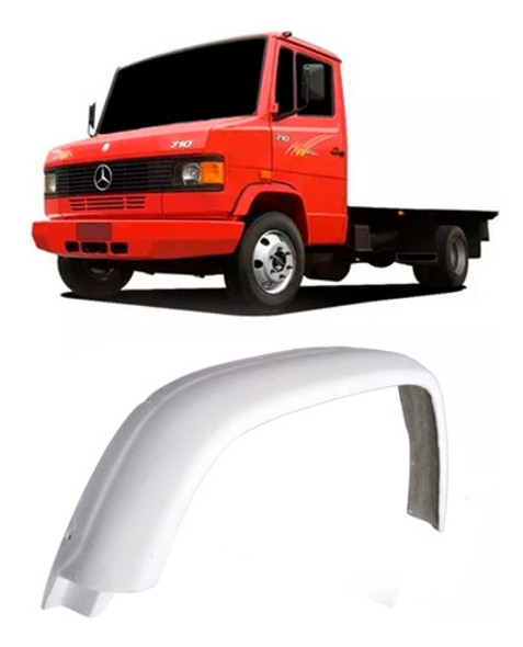 Paralama Esquerdo Cabine Mb 709 710 912 914 Fibra Branco 0