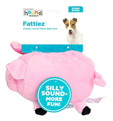 Fattiez Round Squeaky Plush Toy De Outward Hound 1