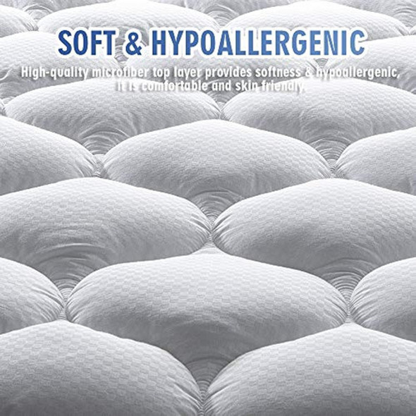 Matbeby Ropa De Cama Cojín De Colchón Tamaño King Acolchado 1