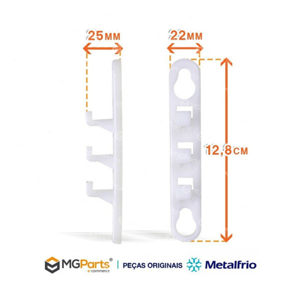 Kit C/4 Suportes 3p 3 Alturas Prateleira Original Metalfrio 1