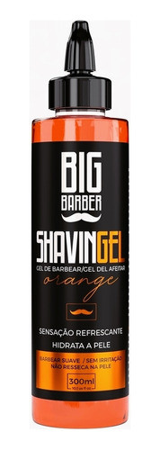 Shaving Gel Barbear Bisnaga Big Barber Orange Caixa 12 Unida 1