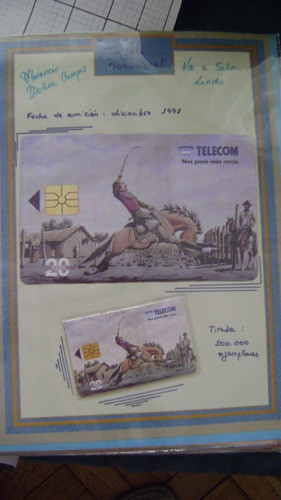 Tarjeta Tel De Telecom Molina Campos Va A Salir Lindo Nva 10 1