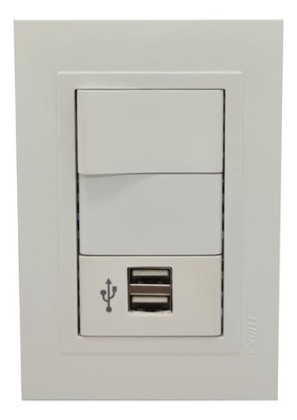 Módulo Usb Celular Tablet Doble 2amp + Punto Línea Exultt 0