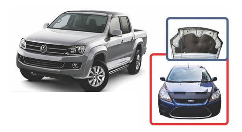 Mascara De Capot Volkswagen Amarok 10/16 En Ecocuero 0
