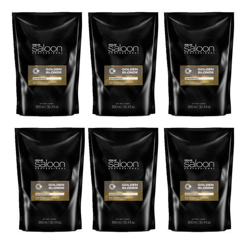 6 Shampoo Golden Blonde Doypack Issue Professional X 900 Ml 0