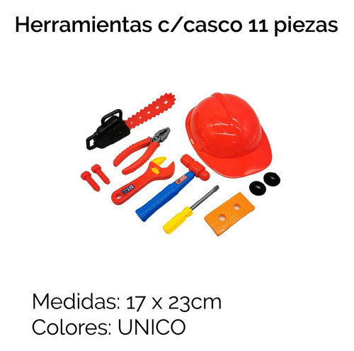 Herramientas C/casco 11 Piezas Red 0030 1