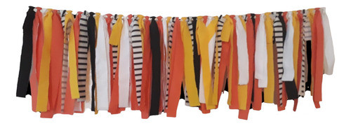 Guirnalda De Tela Y Arpillera, Decoración Fiestas 0