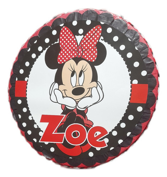 Piñata Tambor Personalizada Cumpleaños Minnie 0